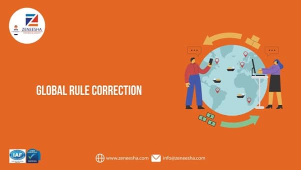 Global rule correction